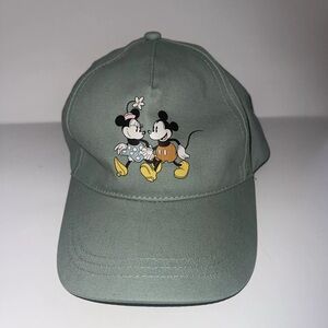 NWT DISNEY MICKEY MOUSE MINNIE MOUSE BASEBALL HAT CAP ALDI EXCLUSIVE GREEN